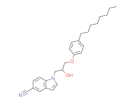 1-[2-hydroxy-3-(4-octylphenoxy)propyl]indole-5-carbonitrile