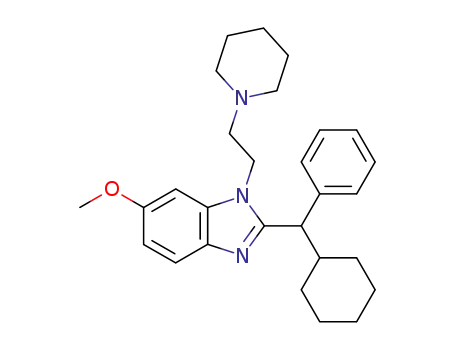 2-(cyclohexyl-phenyl-methyl)-6-methoxy-1-(2-piperidin-1-yl-ethyl)-1H-benzoimidazole