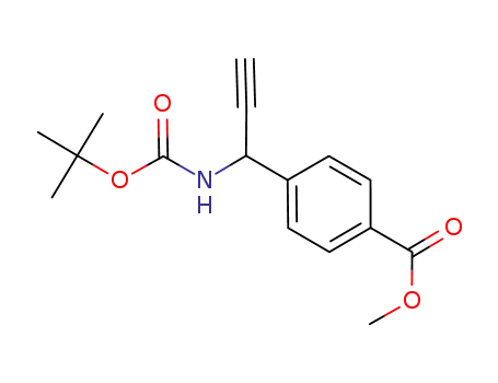 methyl 4-{1-[(tert-butoxycarbonyl)amino]prop-2-yn-1-yl}benzoate