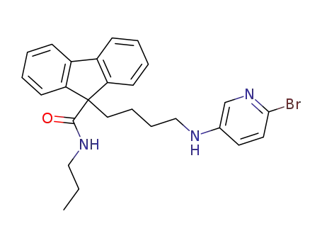 9-[4-[(2-bromo-5-pyridinyl)amino]butyl]-N-propyl-9H-fluorene-9-carboxamide