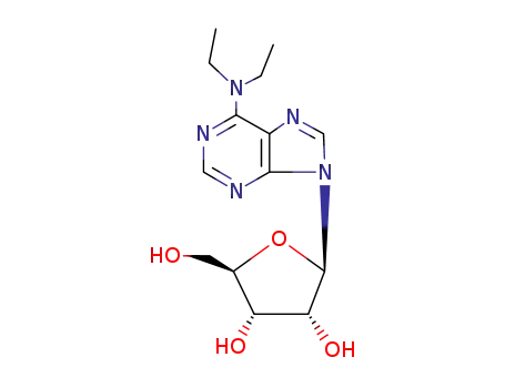 Molecular Structure of 2139-60-8 (Adenosine, N,N-diethyl-)