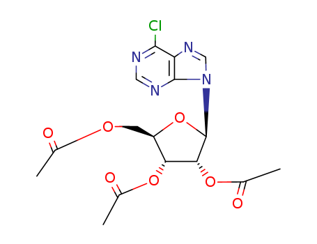 (2R,3R,4R,5R)-2-(Acetoxymethyl)-5-(6-chloro-9H-purin-9-yl)tetrahydrofuran-3,4-diyldiacetate