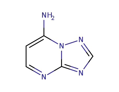 Molecular Structure of 5915-16-2 ([1,2,4]TRIAZOLO[1,5-A]PYRIMIDIN-7-AMINE)