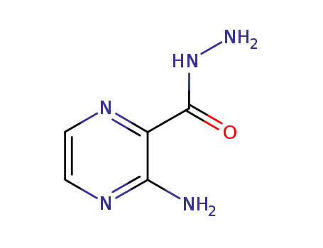 Molecular Structure of 6761-52-0 (3-AMINOPYRAZINE-2-CARBOHYDRAZIDE)