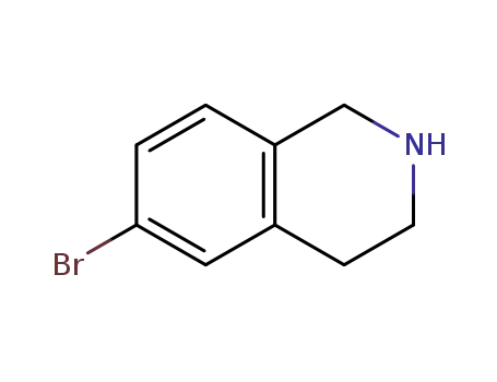 Molecular Structure of 226942-29-6 (6-bromo-1,2,3,4-tetrahydroisoquinoline)