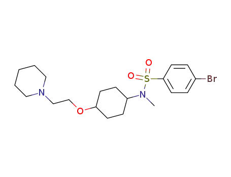 trans-4-bromo-N-methyl-N-[4-(2-piperidin-1-yl-ethoxy)-cyclohexyl]-benzenesulfonamide
