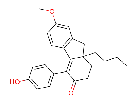 9a-butyl-4-(4-hydroxyphenyl)-7-methoxy-1,2,9,9a-tetrahydro-3H-fluoren-3-one