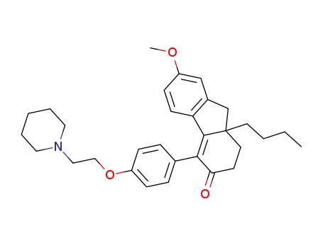9a-butyl-7-methoxy-4-{4-[2-(1-piperidinyl)ethoxy]phenyl}-1,2,9,9a-tetrahydro-3H-fluoren-3-one