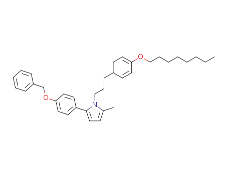 2-(4-benzyloxyphenyl)-5-methyl-1-[3-(4-octyloxyphenyl)propyl]-1H-pyrrole