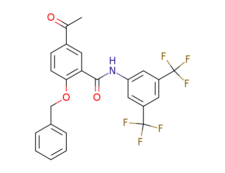 Benzamide,
5-acetyl-N-[3,5-bis(trifluoromethyl)phenyl]-2-(phenylmethoxy)-