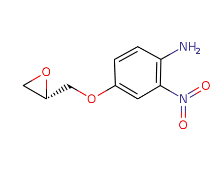 Molecular Structure of 179929-91-0 (Benzenamine, 2-nitro-4-[(2S)-oxiranylmethoxy]-)