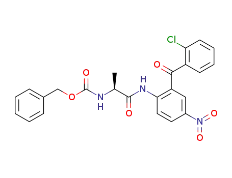 (S)-benzyl-[1-[[2-(o-chlorobenzoyl)-4-nitrophenyl]carbamoyl]ethyl]carbamate