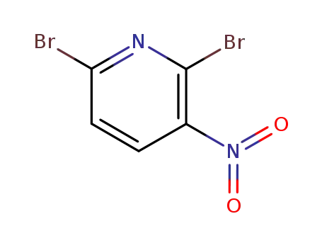 Molecular Structure of 55304-80-8 (2,6-Dibromo-3-nitropyridine)