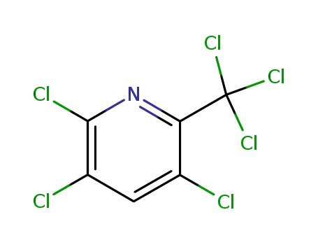 Molecular Structure of 7041-24-9 (2,3,5-Trichloro-6-(trichloromethyl)pyridine)