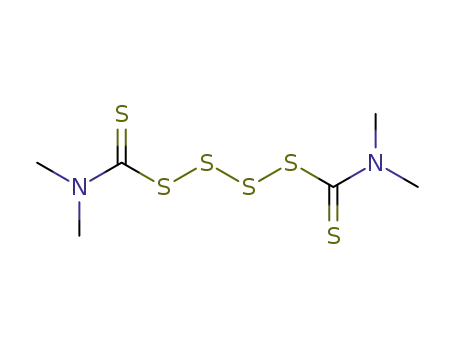 Molecular Structure of 97-91-6 (tetramethylthiuram tetrasulphide)
