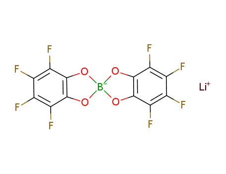 lithium bis[3,4,5,6-tetrafluoro-1,2-benzenediolato(2-)-O,O'] borate