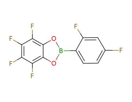 Molecular Structure of 365458-35-1 (1,3,2-Benzodioxaborole, 2-(2,4-difluorophenyl)-4,5,6,7-tetrafluoro-)