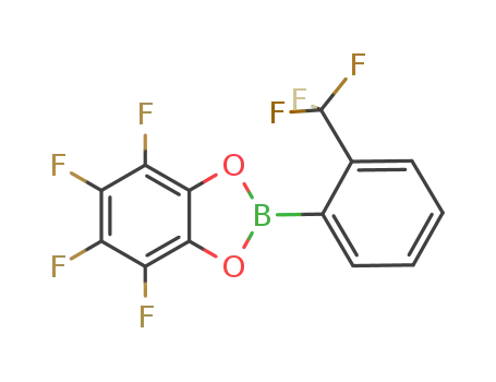 Molecular Structure of 365458-37-3 (1,3,2-Benzodioxaborole,
4,5,6,7-tetrafluoro-2-[2-(trifluoromethyl)phenyl]-)