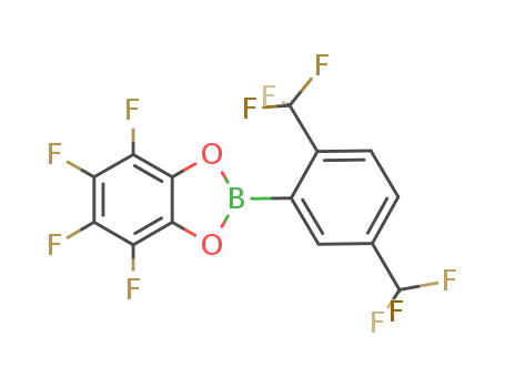 Molecular Structure of 365458-38-4 (1,3,2-Benzodioxaborole,
2-[2,5-bis(trifluoromethyl)phenyl]-4,5,6,7-tetrafluoro-)