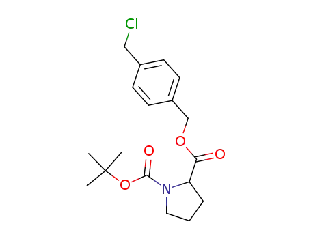 1-tert-butyl 2-(4-chloromethyl-benzyl)-pyrrolidine-1,2-dicarboxylate