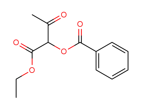 Molecular Structure of 4620-46-6 (Butanoic acid, 2-(benzoyloxy)-3-oxo-, ethyl ester)