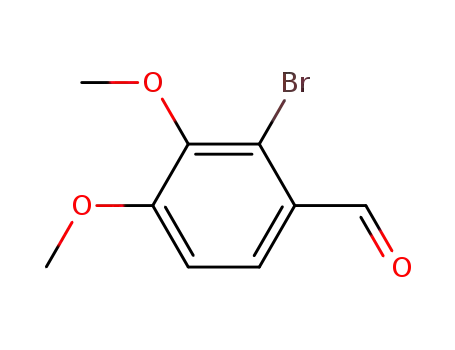 Molecular Structure of 55171-60-3 (2-BROMO-3,4-DIMETHOXYBENZALDEHYDE)