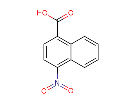 Molecular Structure of 1975-43-5 (1-Naphthalenecarboxylic acid, 4-nitro-)