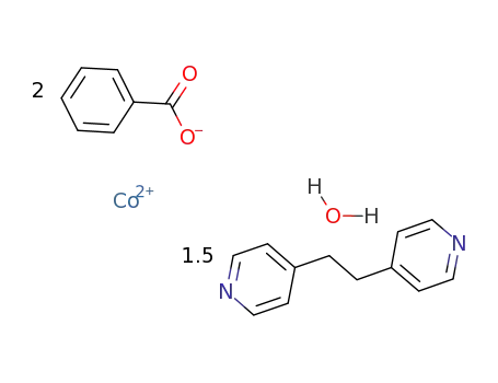 [Co(PhCO2)2(H2O)(1,2-bis(4-pyridyl)ethane)1.5]