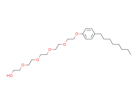 Molecular Structure of 51437-93-5 (3,6,9,12-Tetraoxatetradecan-1-ol, 14-(4-octylphenoxy)-)