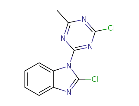 2-chloro-1-(4-chloro-6-methyl-1,3,5-triazin-2-yl)-1H-benzo[d]imidazole