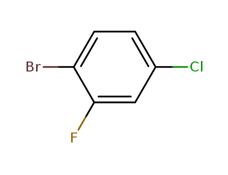 Molecular Structure of 1996-29-8 (1-Bromo-4-chloro-2-fluorobenzene)