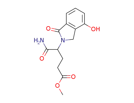 4-carbamoyl-4-(4-hydroxy-1-oxo-1,3-dihydro-isoindol-2-yl)-butyric acid methyl ester