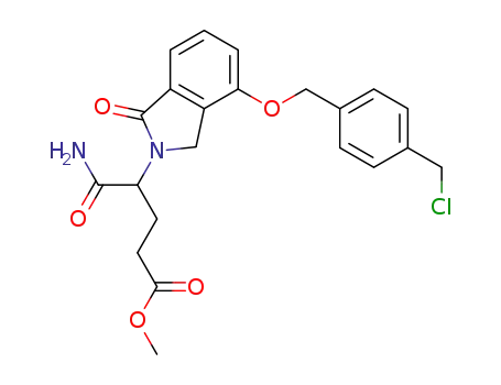 4-carbamoyl-4-[4-(4-chloromethylbenzyloxy)-1-oxo-1,3-dihydroisoindol-2-yl]butyric acid methyl ester