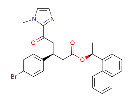 (1'S,3S)-1'-naphthylethyl-4-(1-methyl-1H-imidazolylcarbonyl)-3-(4-bromophenyl)butyrate