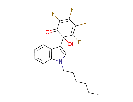 2,3,4,5-tetrafluoro-6-(1-hexyl-1H-indol-3-yl)-6-hydroxycyclohexa-2,4-dienone