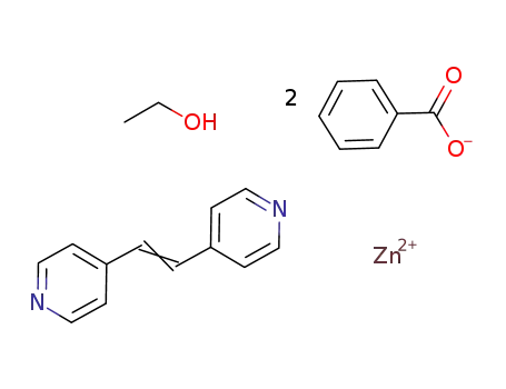 Zn(benzoate)2(μ-1,2-bis(4-pyridyl)ethene)*C2H5OH