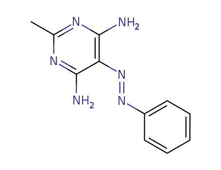 Molecular Structure of 5473-05-2 (4,6-DIAMINO-5-BENZENEAZO-2-METHYLPYRIMIDINE)