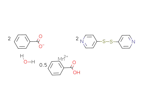 [Mn(O2CPh)2(4,4'-dithiopyridine)2*H2O*0.5PhCO2H]