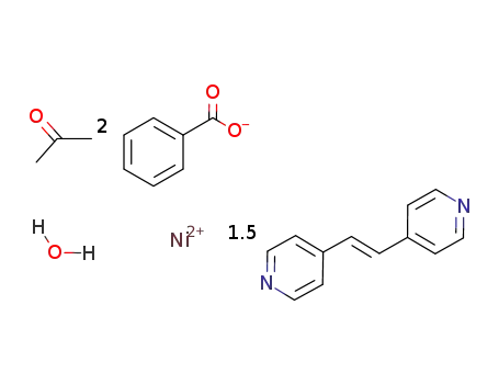 [Ni(II)(benzoate)2(μ-trans-1,2-bis(4-pyridyl)ethene)1.5(H2O)]*acetone