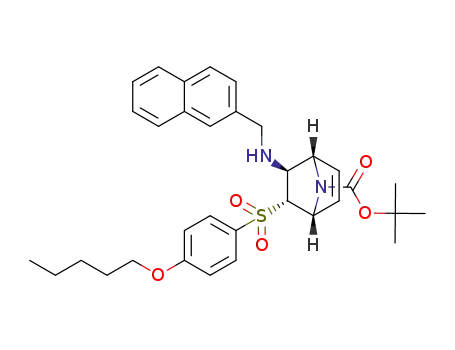 tert-butyl 3-exo-[(naphth-2-ylmethyl)amino]-2-endo-{[4-(pentyloxy)phenyl]sulfonyl}-7-azabicyclo[2.2.1]hept-2-ene-7-carboxylate