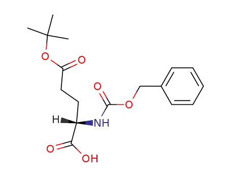 Molecular Structure of 3886-08-6 (N-Cbz-L-Glutamic acid 5-tert-butyl ester)