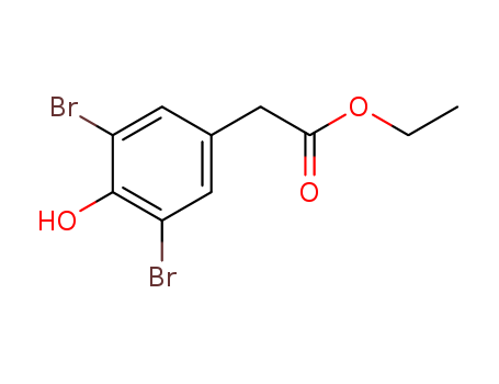 Benzeneacetic acid, 3,5-dibromo-4-hydroxy-, ethyl ester cas  24744-59-0