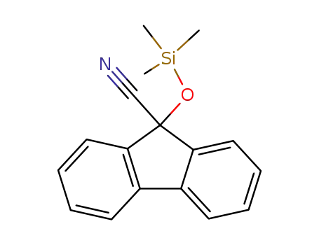 Molecular Structure of 41380-42-1 (9H-Fluorene-9-carbonitrile, 9-[(trimethylsilyl)oxy]-)