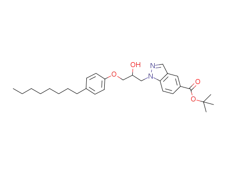tert-butyl 1-[2-hydroxy-3-(4-octylphenoxy)propyl]indazole-5-carboxylate