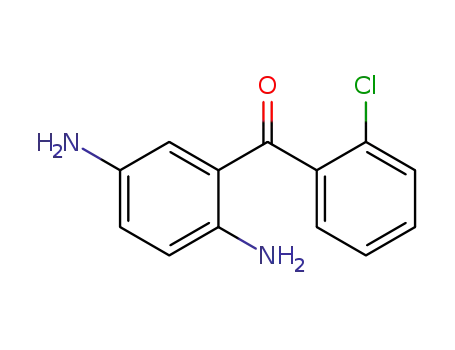 Molecular Structure of 58479-51-9 (Methanone, (2-chlorophenyl)(2,5-diaminophenyl)-)