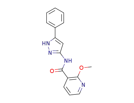 2-methoxy-N-(5-phenyl-1H-pyrazol-3-yl)nicotinamide