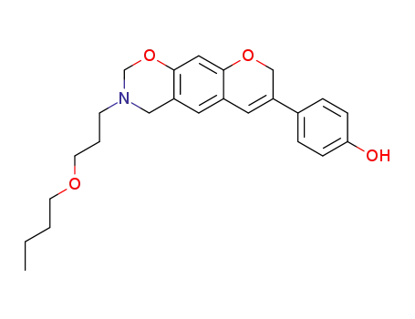 4-(3-(3-butoxypropyl)-2,3,4,8-tetrahydrochromeno[6,7-e][1,3]oxazin-7-yl)phenol