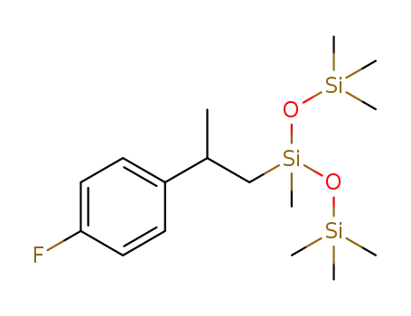 1,1,1-3-5,5,5-heptamethyl-3-(2-(4-fluorophenyl)propyl)trisiloxane