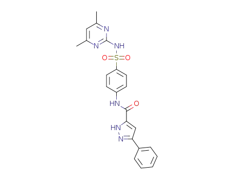 N-{4-[(4,6-dimethylpyrimidin-2-yl)sulfamoyl]phenyl}-3-phenyl-1H-pyrazole-5-carboxamide