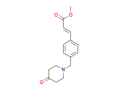 (E)-methyl 3-(4-((4-oxopiperidin-1-yl)methyl)phenyl)acrylate